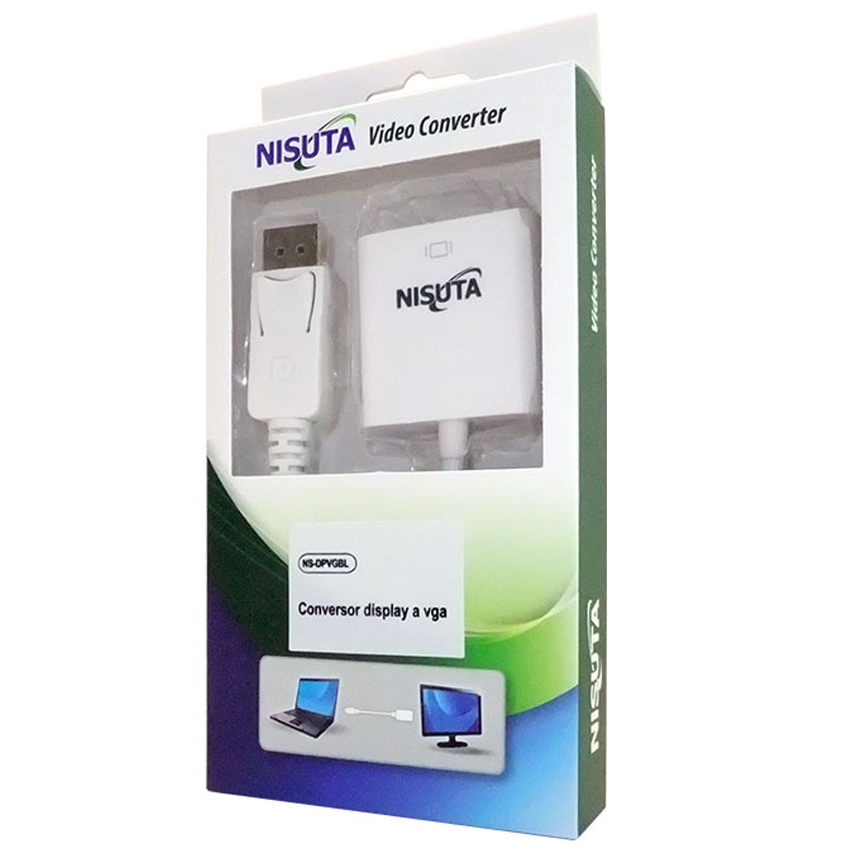 Conversor Display Port a Vga Nisuta Ns-Dpvgbl